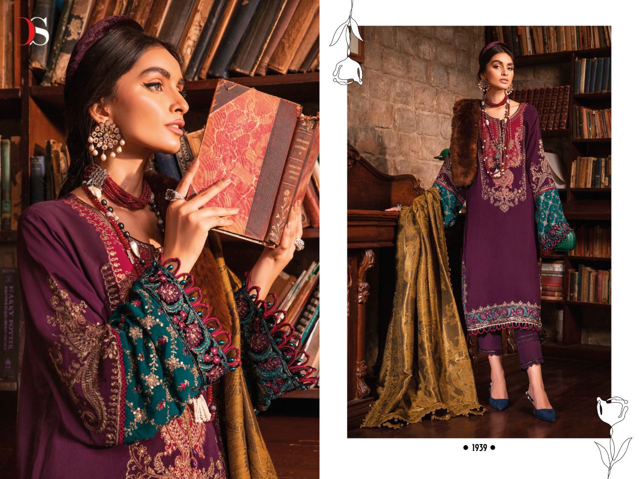 Deepsy Maria B Lawn 22 Vol 4 Ethnic Wear Embroidery Wholesale Pakistani Salwar Suits
